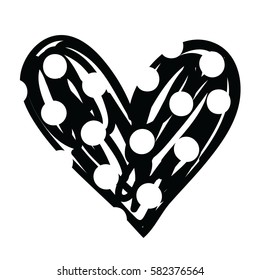 heart color black