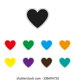 Heart - color vector icon