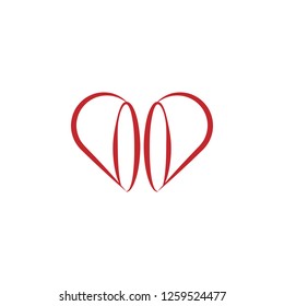 Heart colored icon on white background. Can be used for web, logo, mobile app, UI, UX