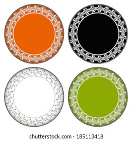 Heart colorful circle frame