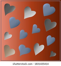 Heart. Colorful hearts for decoration. Love. Icons and symbols. Isolated vector image.