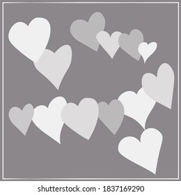 Heart. Colorful hearts for decoration. Love. Icons and symbols. Isolated vector image.