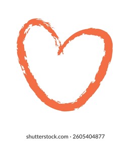 Heart Colorful and Whimsical Hand drawn Crayon Speech Bubble