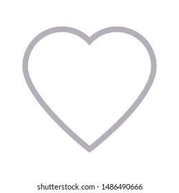 heart colour line vector icon