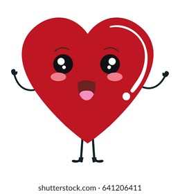 heart comic character icon