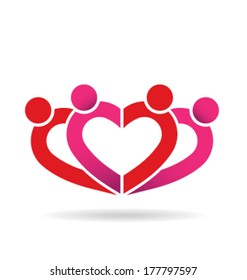 Heart Community group of people