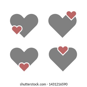 heart in heart concept icon