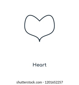 Heart concept line icon. Linear Heart concept outline symbol design. This simple element illustration can be used for web and mobile UI/UX.
