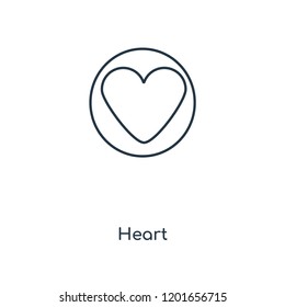 Heart concept line icon. Linear Heart concept outline symbol design. This simple element illustration can be used for web and mobile UI/UX.