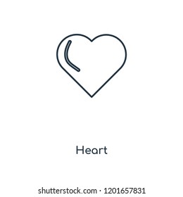 Heart concept line icon. Linear Heart concept outline symbol design. This simple element illustration can be used for web and mobile UI/UX.