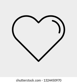 Heart concept line icon. Simple element illustration. Heart concept outline symbol design. Can be used for web and mobile UI/UX . Modern vector style