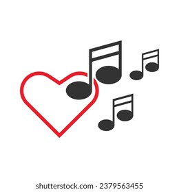 Heart concept logo design illustration