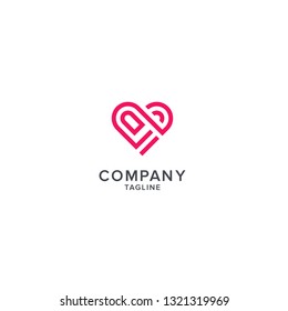 Heart Concept Logo Design - Vector template