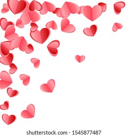 Heart Confetti Flying On White Background Stock Vector (Royalty Free ...