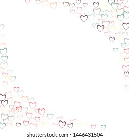 Heart confetti which consists of isolated elements. Modern style with beautiful elements in heart confetti. Can be used as print, wallpaper, cards, valentine cards, banner, background and etc.