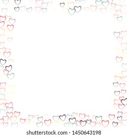 Heart confetti which consists of isolated elements. Modern style with beautiful elements in heart confetti. Can be used as print, wallpaper, cards, valentine cards, banner, background and etc.