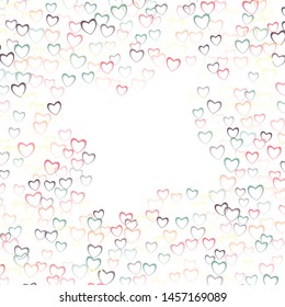 Heart confetti which consists of isolated elements. Modern style with beautiful elements in heart confetti. Can be used as print, wallpaper, cards, valentine cards, banner, background and etc.