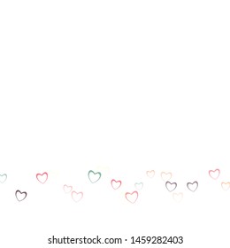 Heart confetti which consists of isolated elements. Modern style with beautiful elements in heart confetti. Can be used as print, wallpaper, cards, valentine cards, banner, background and etc.