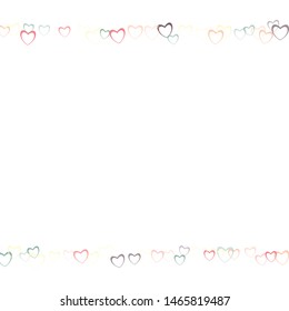 Heart confetti which consists of isolated elements. Modern style with beautiful elements in heart confetti. Can be used as print, wallpaper, cards, valentine cards, banner, background and etc.