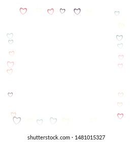 Heart confetti which consists of isolated elements. Modern style with beautiful elements in heart confetti. Can be used as print, wallpaper, cards, valentine cards, banner, background and etc.