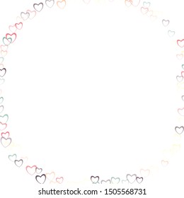 Heart confetti which consists of isolated elements. Modern style with beautiful elements in heart confetti. Can be used as print, wallpaper, cards, valentine cards, banner, background and etc.