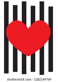 Heart cool vector tshirt design. Heart illustrated art.love background.