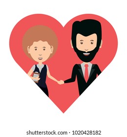 heart with couple icon