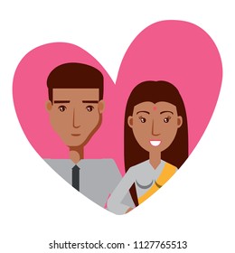 Heart and couple icon