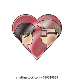heart with couple icon