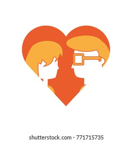 heart with couple icon