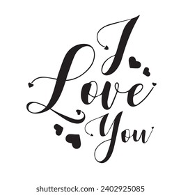 heart couple love you wall decal printable cuttable vector illustrator