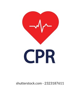 heart cpr medical icon vector design	
