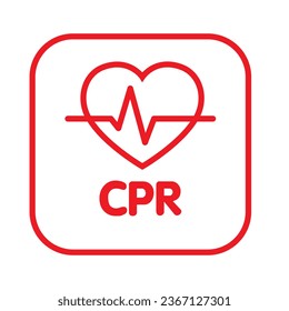 heart cpr medical icon vector design	
