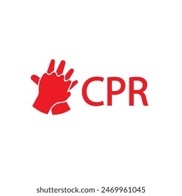 heart cpr medical icon vector design