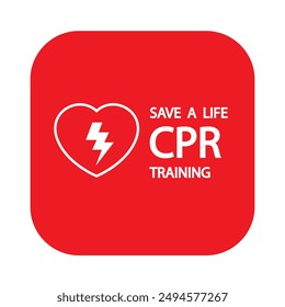Heart CPR Medical Icon Vektorgrafik Design