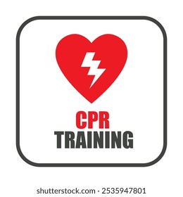 heart cpr medical icon vector design