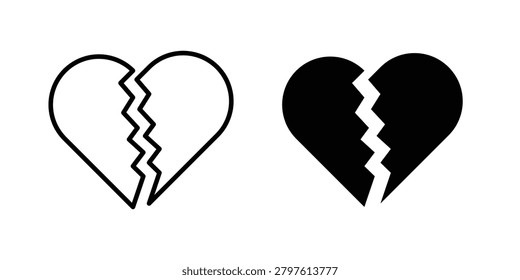 Heart Crack icon drawing