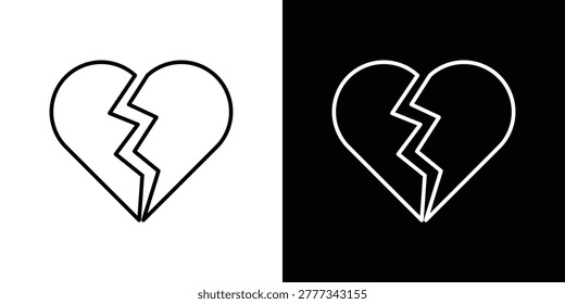 Heart Crack icon symbol