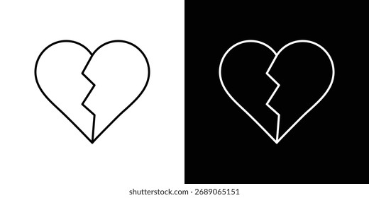Heart Crack icons pack suitable for web and infographics