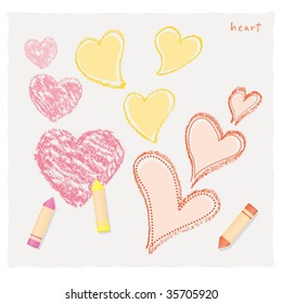 The heart of the crayon