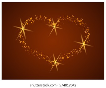 Heart, created from small elements with gradients. It symbolizes love, Valentine's Day, may also be suitable for health and medicine. Scalable image vector illustration