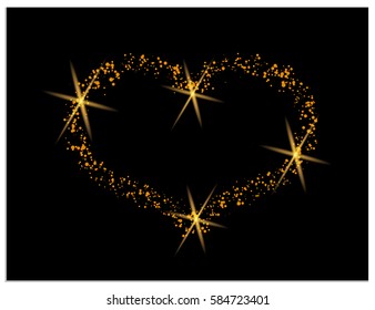 Heart, created from small elements with gradients. It symbolizes love for a woman, Valentine's Day, may also be suitable for health and medicine. Scalable image vector illustration