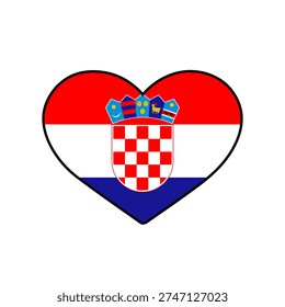 Heart with the croatia flag
Vector heart with the flag on a white background