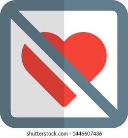 Heart crossed, love and romance concept for broken hearts