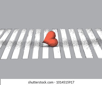Heart crossing love
