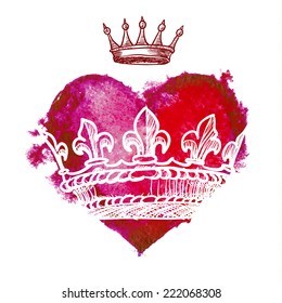 Heart With Crown. 