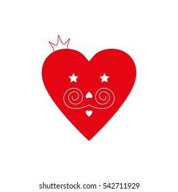 heart with crown