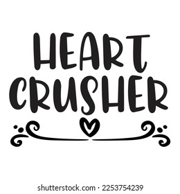 Heart crusher Happy St Patricks day shirt print template, St patricks design, typography design for Irish day, womens day, lucky clover, Irish gift