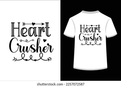 Heart crusher. This is an editable and printable vector EPS file.