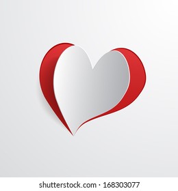 a heart cut in paper
